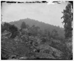 [Gettysburg, Pa. Breastworks on Little Round Top; Round Top in distance]