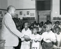 Summer reading closing exercises, Dart Hall Branch Library, 1954 (1)