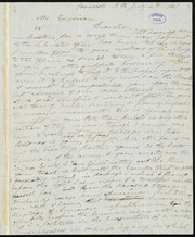 Letter to] Mr. Garrison, Dear Sir [manuscript