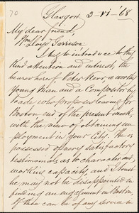 Thumbnail for Letter from William Smeal, Glasgow, [Scotland], to William Lloyd Garrison, 1868