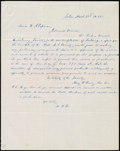 Letter from Mary P. Kenny, Salem, [Mass.], to Maria Weston Chapman, March 2nd, 1845