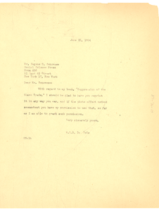 Letter from W. E. B. Du Bois to Social Science Press