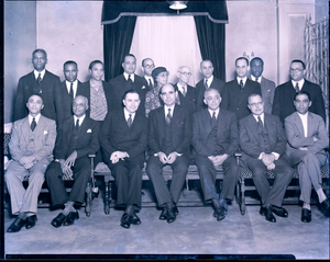 H.U. [Howard University] Dept. Heads. [Acetate film photonegative]