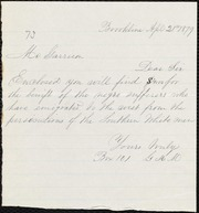 Letter to] Dear Sir [manuscript