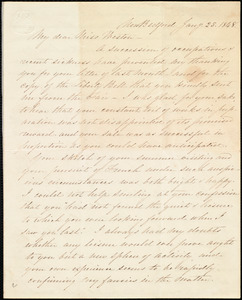 Letter from Elizabeth Rotch Arnold, New Bedford, [Mass.], to Caroline Weston, Jan'y 25, 1848