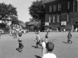 Children Playing Outside Blaine Elementary School