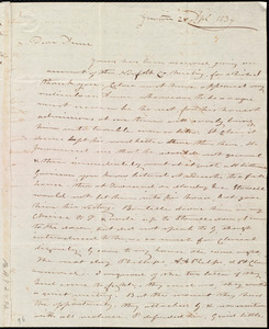 Thumbnail for Letter from Amos Farnsworth, Groton, [Mass.], to Anne Warren Weston, 28 Ap[ri]l 1839