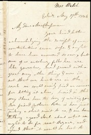 Letter to] My Dear Mrs. Chapman [manuscript