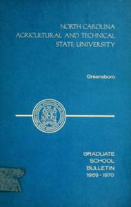 Graduate School Bulletin [1969-1970]