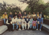 Eugene Redmond with a group of college students