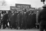 Civil rights marchers on the south side of the Edmund Pettus Bridge in Selma, Alabama, on Turnaround Tuesday.