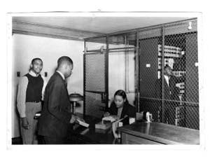 Law School: Students Checking Out Books From Lincoln's Law Library