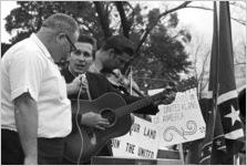 Musicians at a Ku Klux Klan rally in Montgomery, Alabama.