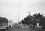 Marchers leaving Selma on U.S. Highway 80 during the 20th anniversary reenactment of the Selma to Montgomery March.