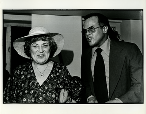 Bella Abzug and Harry Belafonte