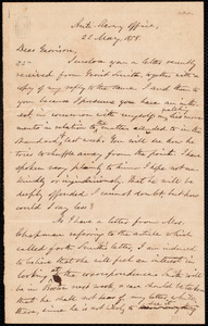 Thumbnail for Letter from Oliver Johnson, [New York, N.Y. ?], to William Lloyd Garrison, 22 May, 1858