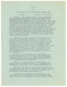 By-laws of The Phillis Wheatley Publishing Company, inc.