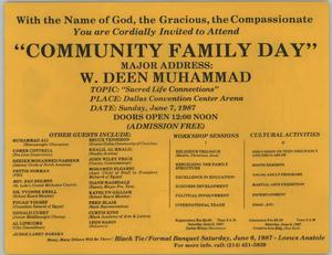 Invitation: Community Family Day