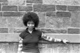 Alice Walker: Outside by church. New Haven, Conn. (AWaP 1-76-4 #76/77)