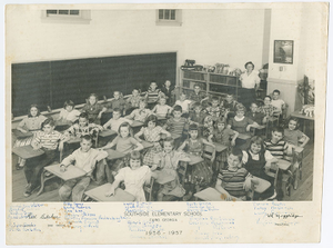 Photograph of the 1956-1957 third grade class at Southside Elementary School, Cairo, Georgia