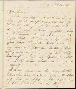 Letter from George Thompson, Brooklyn, [New York], to Robert Purvis, 1835 Feb[ruary] 24