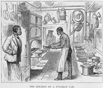 The kitchen of a Pullman car