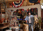 Bartender, retired firefighter, and Clarksdale historian Robert Birdsong awaits the crowd at the Hopson Plantation's converted commissary building, now a jazz venue and bar, on the outskirts of Clarksdale, in Mississippi's Delta region