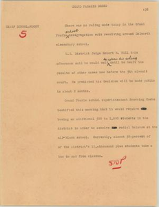 News Script: Grand Prairie desegregation