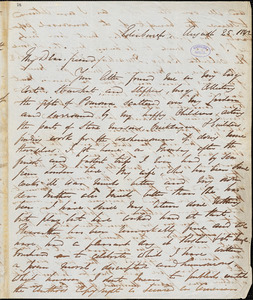 Letter from George Thompson, Edinburgh, [Scotland], to Richard Davis Webb, 1842 August 25