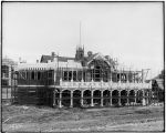 Canada's pavilion for the World's Fair during construction