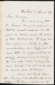 Letter from Oliver Johnson, New York, [N.Y.], to William Lloyd Garrison, 25 April, 1857