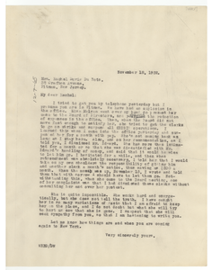 Letter from W. E. B. Du Bois to Rachel Davis DuBois