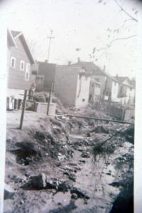 Creek Running behind Houses