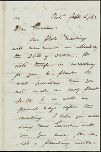 Thumbnail for Letter from James Miller M'Kim, Phil[adelphia], [Pa.], to William Lloyd Garrison, Febr[uary] 27 / [18]52