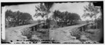 [Bull Run, Va. New bridge built by McDowell's engineers; photographer's wagon at left]