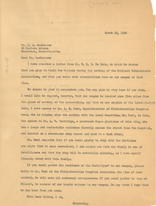 Letter from Dillard University to H. G. MacKerrow