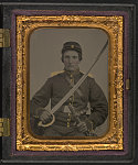 [Unidentified soldier in Union uniform with sword]