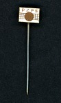 Olympic pin used by Laurie Lewis (Havel) as a member of Team USA volleyball at the Mexico City Summer games, 1968