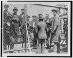 Detention pen--on roof of main building, Ellis Island, where emigrants held for deportation may go in fine weather