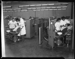 Howard U[niversity] College of Dentistry Scenes, Feb[ruary] 1963 [cellulose acetate photonegative]