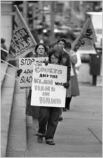 Protest following the acquittal of the Greensboro massacre killers, Atlanta, Georgia, November 19, 1980.