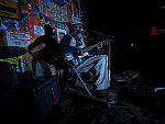 Jazzman Terry "Harmonica" Bean performs at the Club Red jazz club in Clarksdale, Mississippi, a center for Mississippi Delta blues