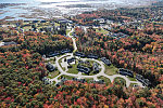 An October 2017 aerial view of a suburban development in Wells, Maine