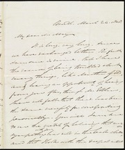 Letter to] My dear Mr. May [manuscript