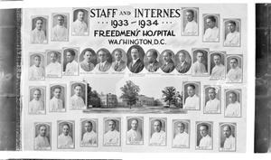 Staff and internes / 1933-1934 / Freedmen's Hospital / Washington, D.C. : [panoramic acetate film photonegative]