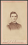 [First Lieutenant John Lewis Kinney of Co. H, 10th Iowa Infantry Regiment and Co. H, 50th U.S. Colored Troops Infantry Regiment (USCT) in uniform]