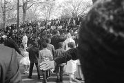 Coretta Scott King and her children in the funeral procession of Martin Luther King, Jr.