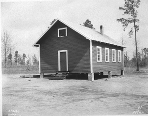 Bleckley County African American school after being rebuilt by WPA