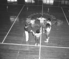 Students in the gymnasium at Tuskegee Institute in Tuskegee, Alabama.