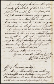 Letter to] Dear & Hon Sir [manuscript